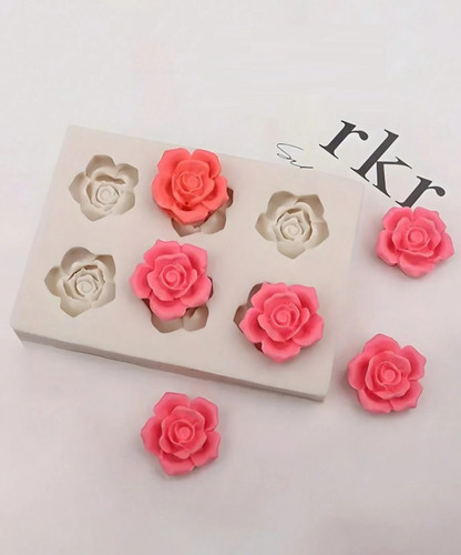 Rose shape silicone mould - rose,