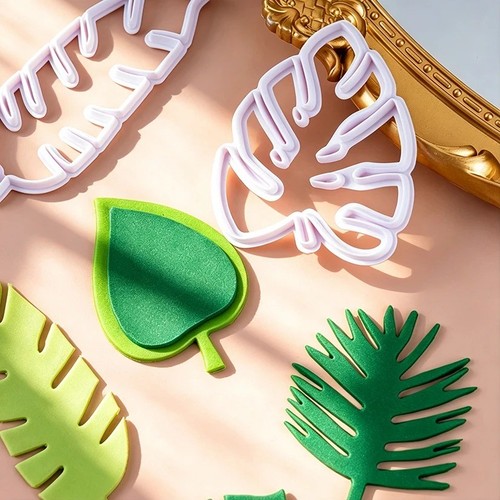 4pcs tropical palm fern turtle - palm,