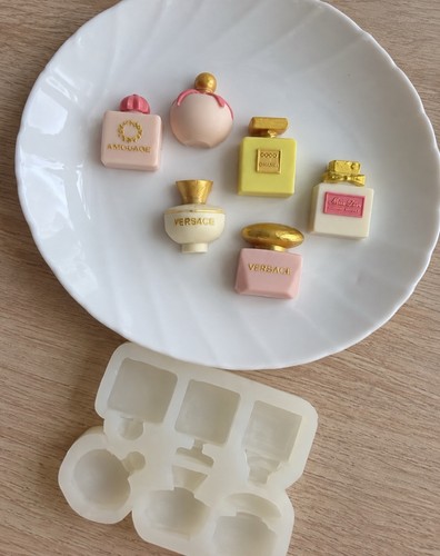 Perfume bottle silicone mould - silicone,