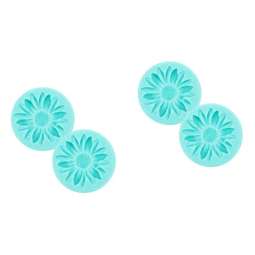 4pcs flower silicone mold - flower,