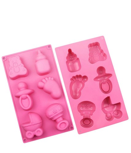 Baby shower silicone mould - silicone, –