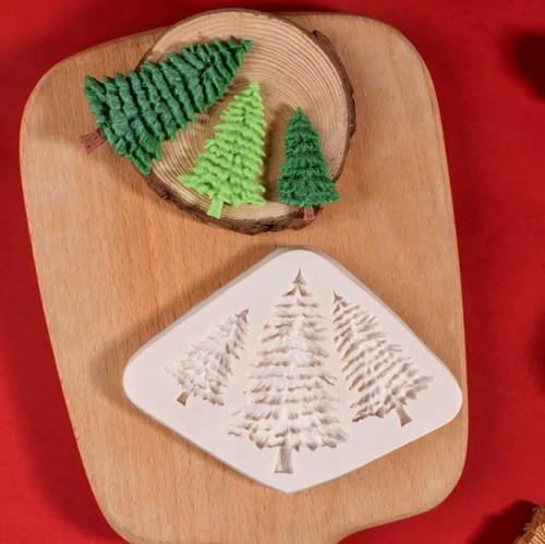 Christmas tree silicone - tree, icing