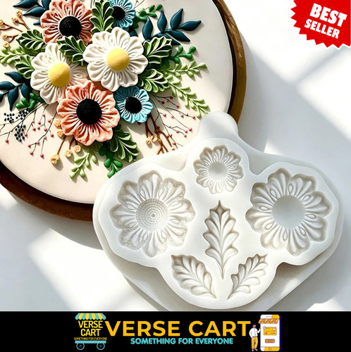 Floral swag drop silicone - floral,