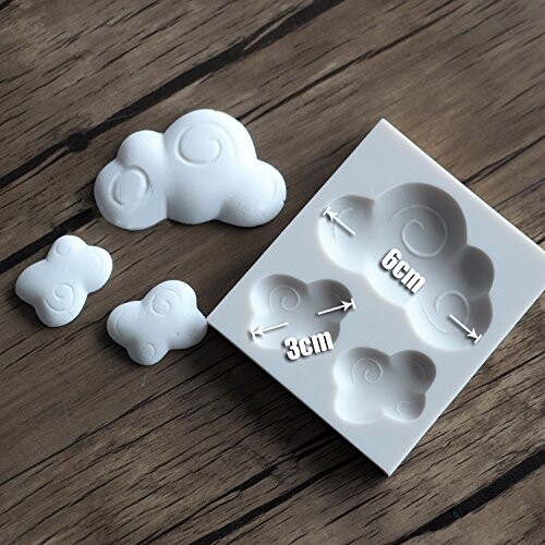 Cloud silicone mould fondant - cloud,