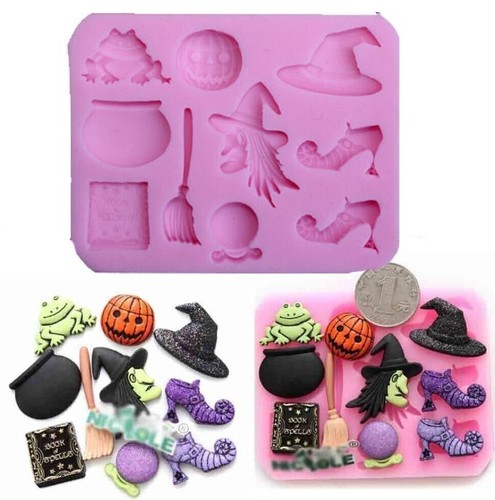 Witch silicone mould - witch, chocolate