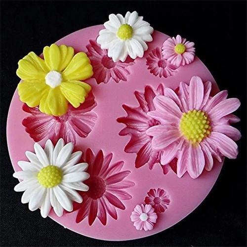 Daisy flowers shape - 3d,