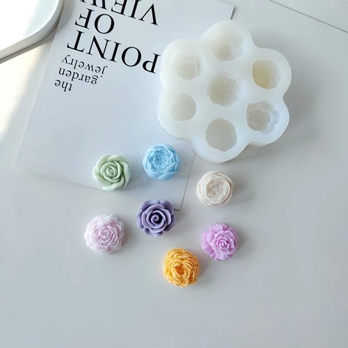 Rose peony flower silicone - peony,