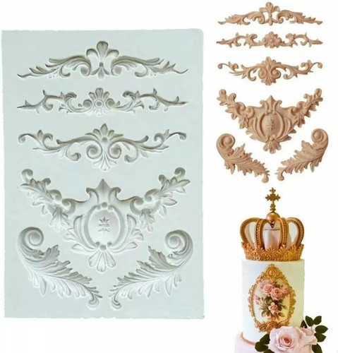 Vintage silicone fondant mould - silicone,