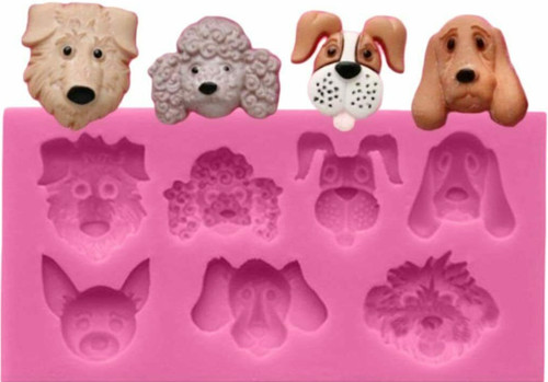 Dog silicone mould cake - mould,