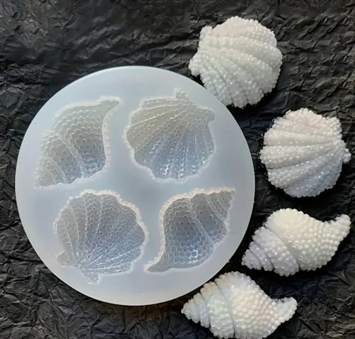 Sea shell silicone icing - shell,