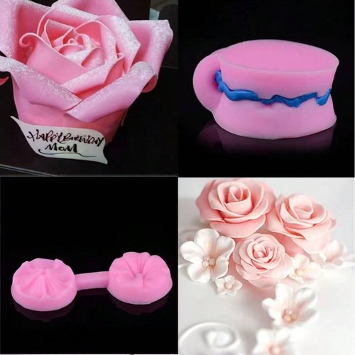 Silicone rose flower - 3d,