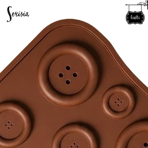 Button silicone mould - silicone,