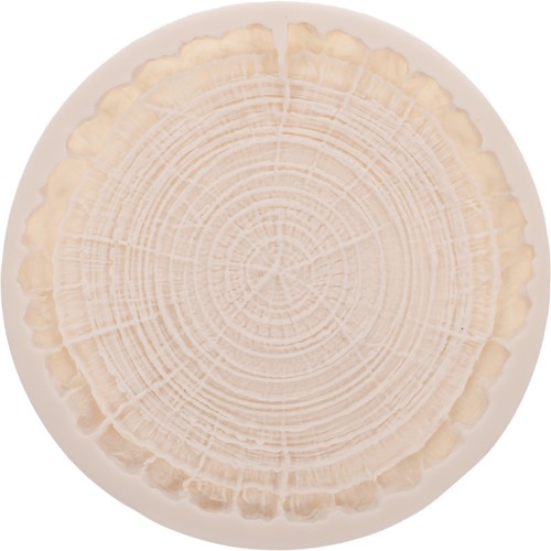 Beige silicone tree stump mold - silicone,