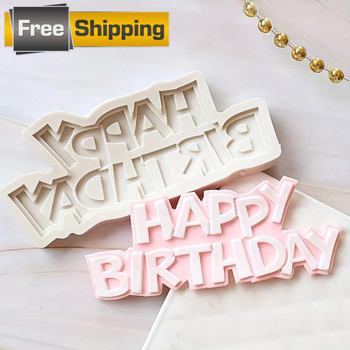 Happy birthday silicone - happy,