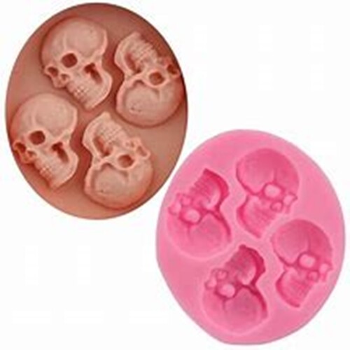 Spooky skulls mould - skulls, silicone
