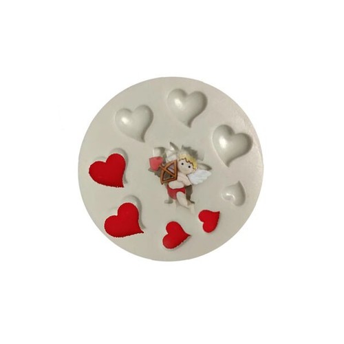 Heart mould cupid - cupid, silicone