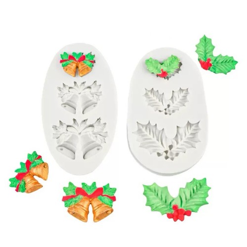 Christmas bell holly leaf - christmas,