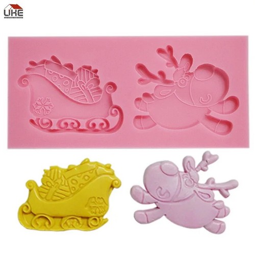 Christmas sleigh mould rudolph - christmas,