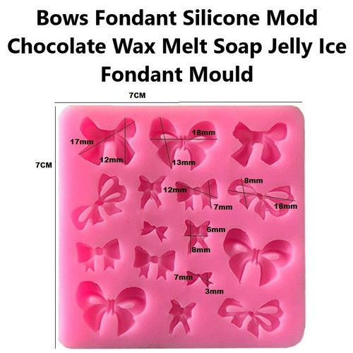 Bows fondant silicone mold - bows,