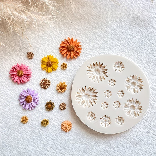 Daisy flowers fondant mould - daisy,