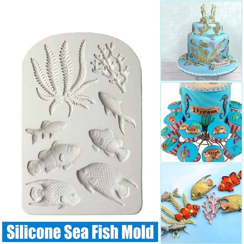 Fish coral silicone fondant - fish,