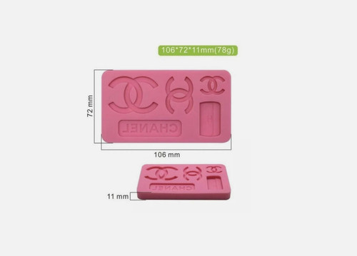Fashion logo fondant - fondant, silicone