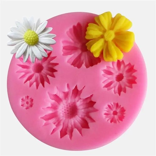 Daisy flowers fondant mold - daisy,