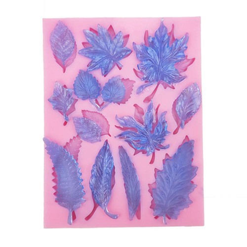 Assorted leaves mould fondant - leaves,
