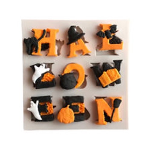 Silicone halloween letters - silicone,