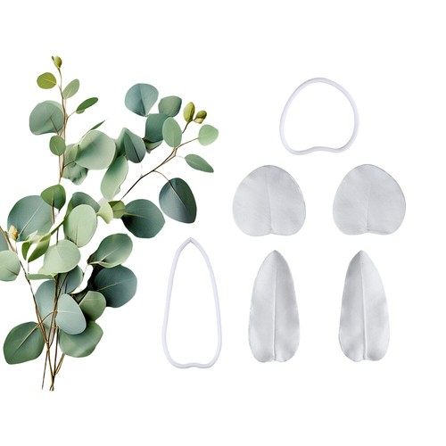 Eucalyptus leaves fondant mold - leaves,