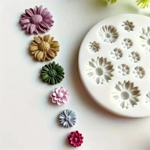 Daisy flowers fondant - daisy,