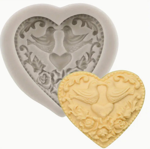 Pigeon heart wedding silicone - pigeon,