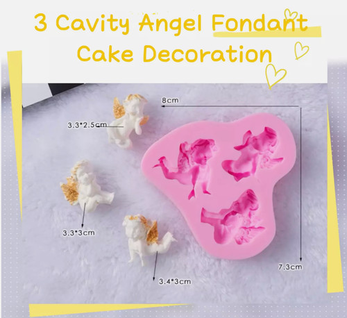 Fairy angels silicone icing - angels,