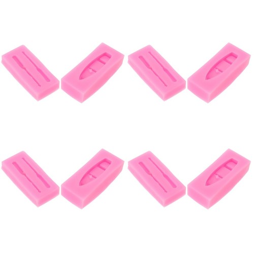 Silicone boat molds - silicone, pink