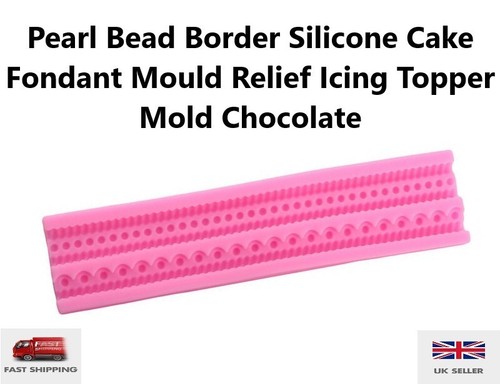 Pearl bead border - border, silicone