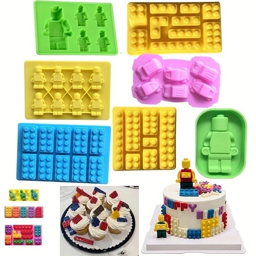 Building bricks robot man - building,