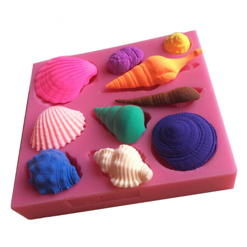 Silicone seashells mould - seashells, 10