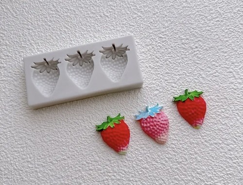 Strawberry silicone fondant - strawberry,