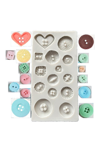 Silicone button mould - silicone,
