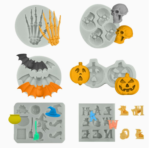 Halloween silicone chocolate - halloween,